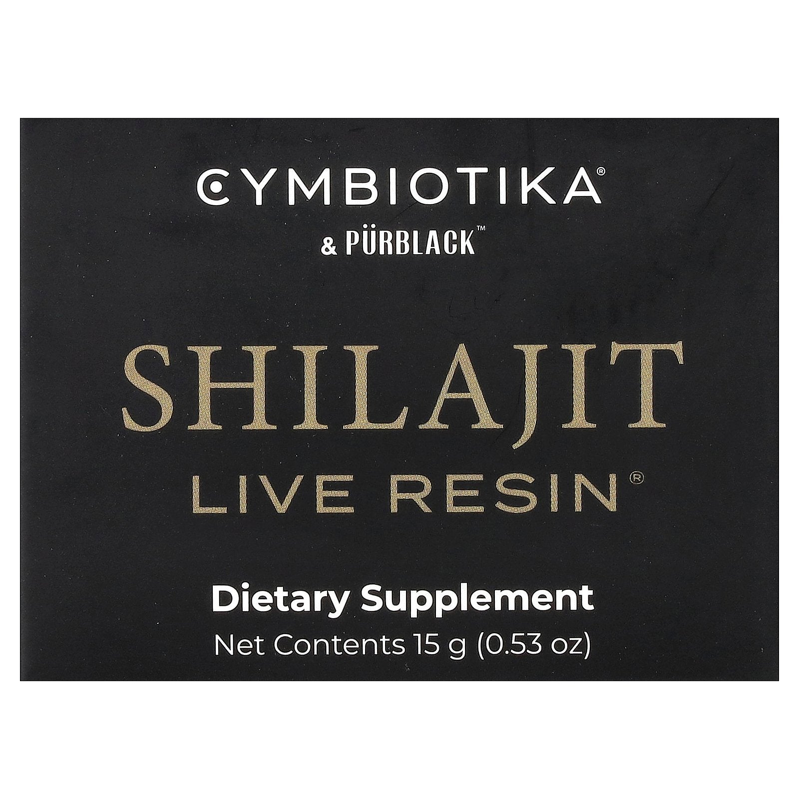 Cymbiotika, Shilajit Live Resin®, 0.53 oz (15 g)