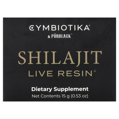Cymbiotika, Shilajit Live Resin®, 0.53 oz (15 g)