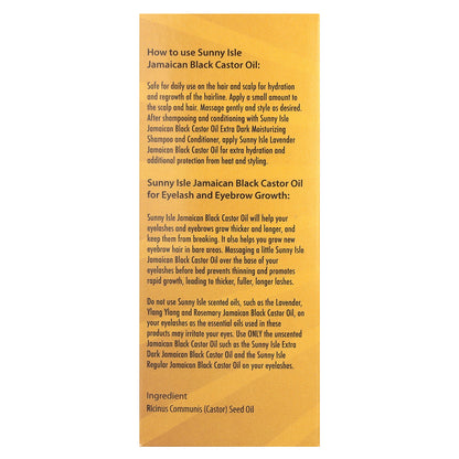 Sunny Isle, Jamaican Black Castor Oil, 4 fl oz (118 ml)