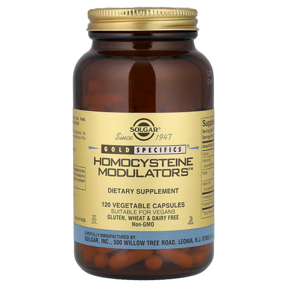 Solgar, Gold Specifics®, Homocysteine Modulators®, 120 Vegetable Capsules