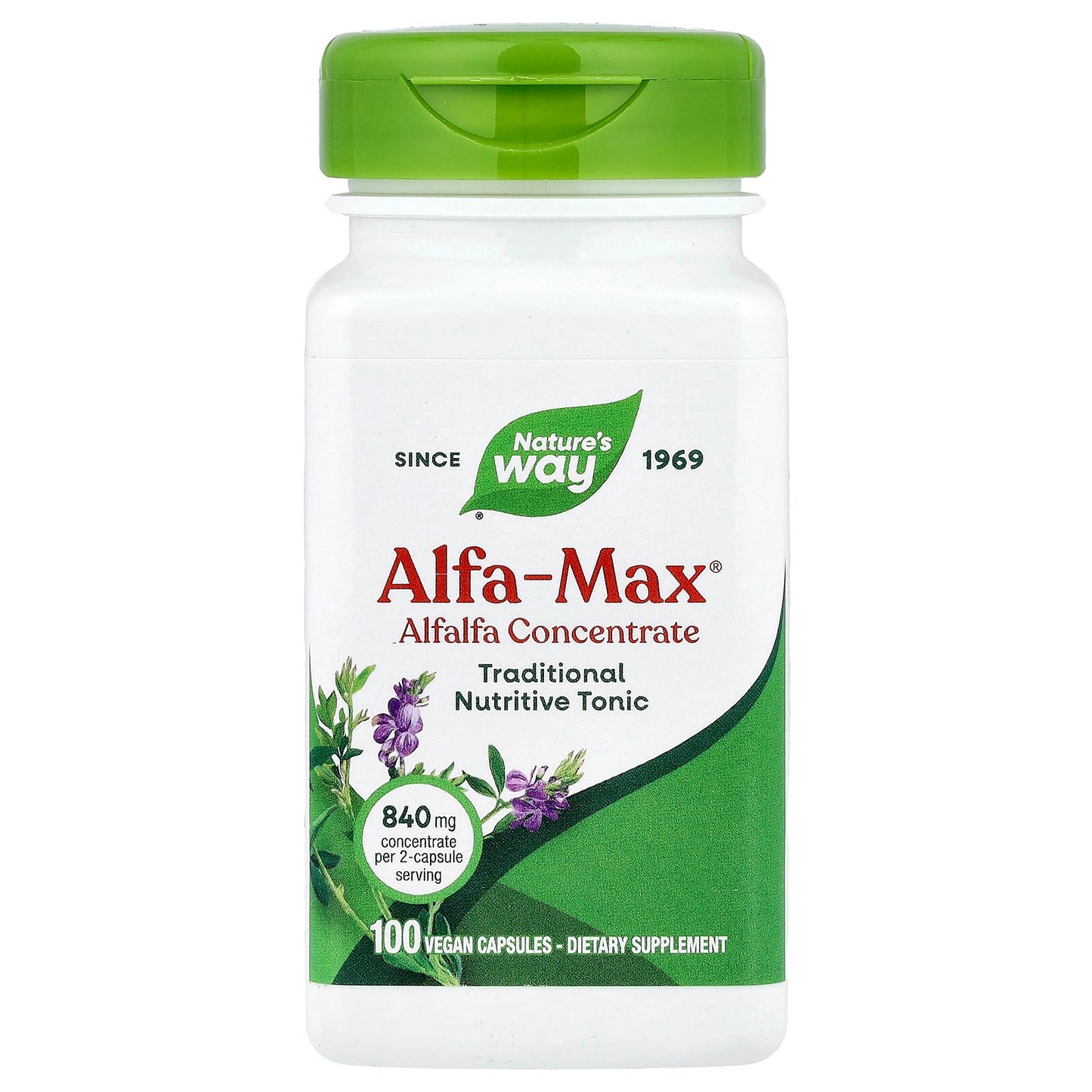 Nature's Way, Alfa-Max®, Alfalfa Concentrate, 100 Vegan Capsules
