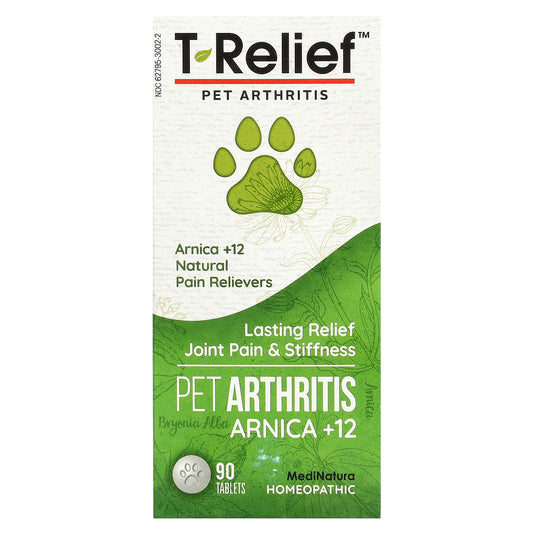 MediNatura, T-Relief, Pet Arthritis Arnica +12, 90 Tablets