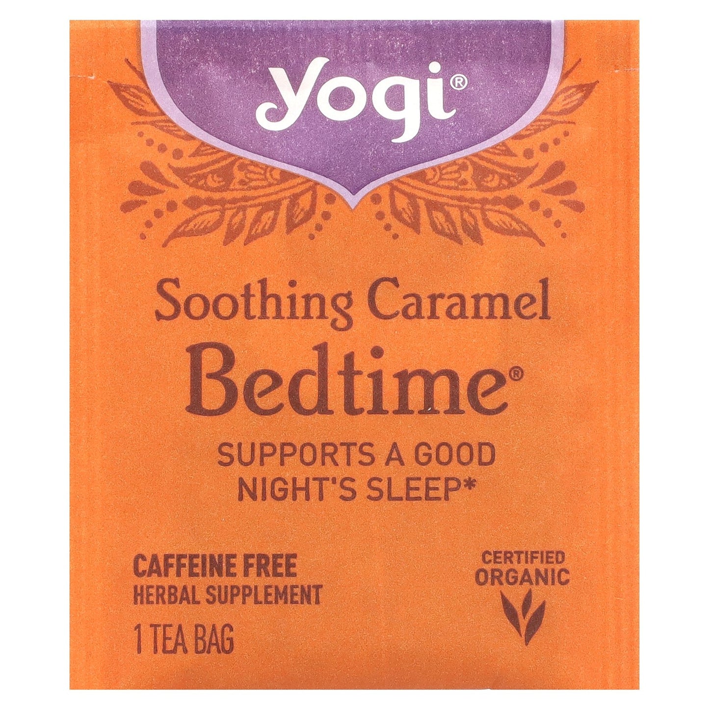 Yogi Tea, Bedtime, Soothing Caramel, Caffeine Free, 16 Tea Bags, 1.07 oz (30 g)