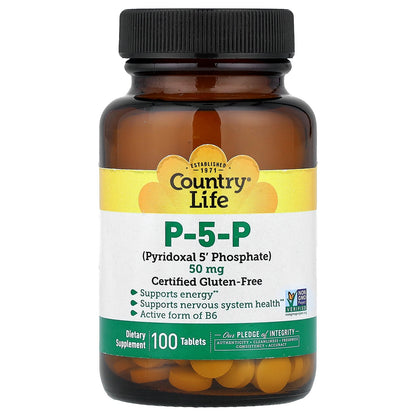 Country Life, P-5-P, 100 Tablets