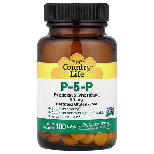Country Life, P-5-P, 100 Tablets