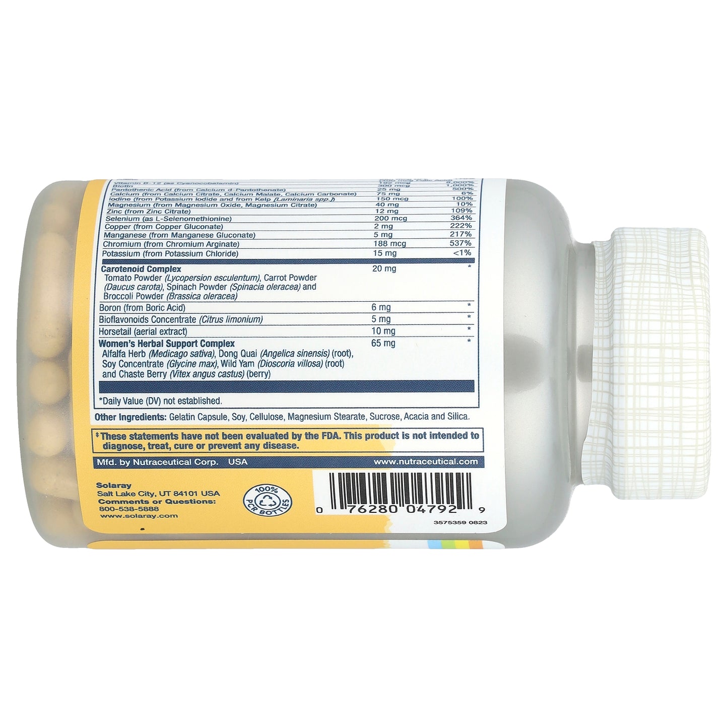 Solaray, Women's Golden Multivitamin, 90 Capsules