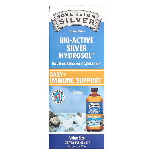 Sovereign Silver, Bio-Active Silver Hydrosol™, 10 PPM, 16 fl oz (473 ml)
