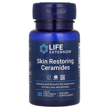 Life Extension, Skin Restoring Ceramides, 30 Liquid Vegetarian Capsules