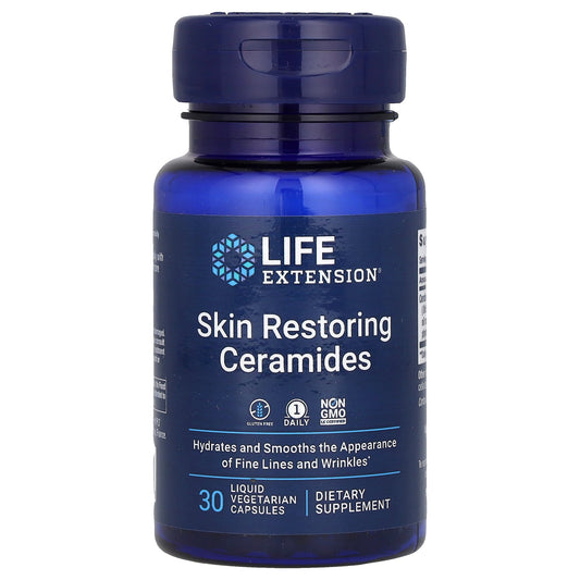 Life Extension, Skin Restoring Ceramides, 30 Liquid Vegetarian Capsules