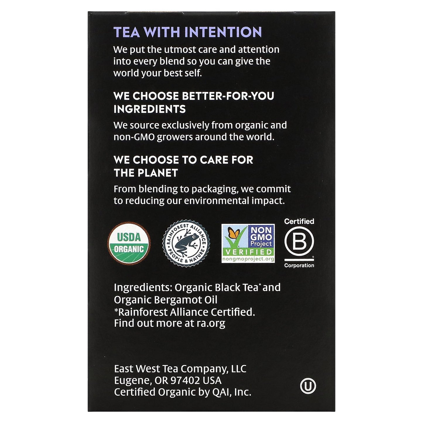 Choice Organic Teas, Black Tea, Earl Grey, 16 Tea Bags, 1.12 oz (32 g)