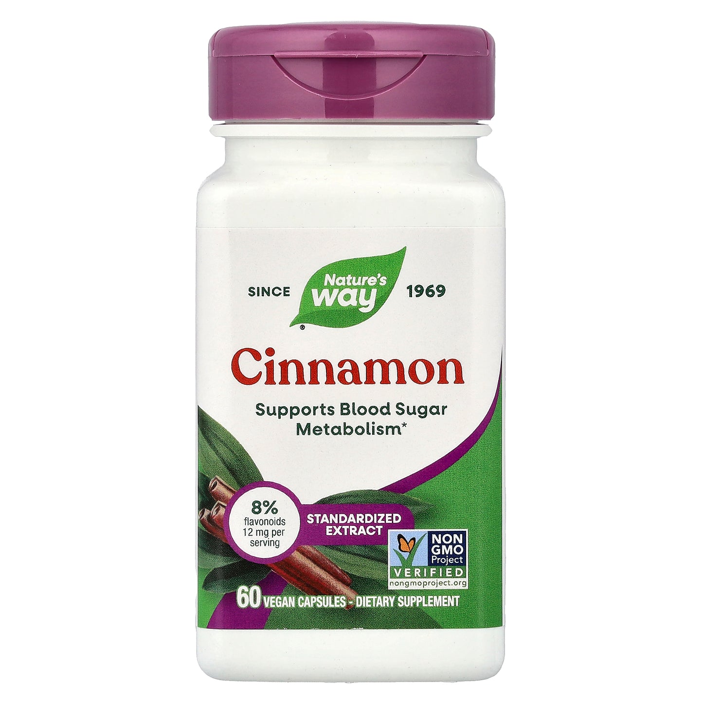 Nature's Way, Cinnamon, 60 Vegan Capsules