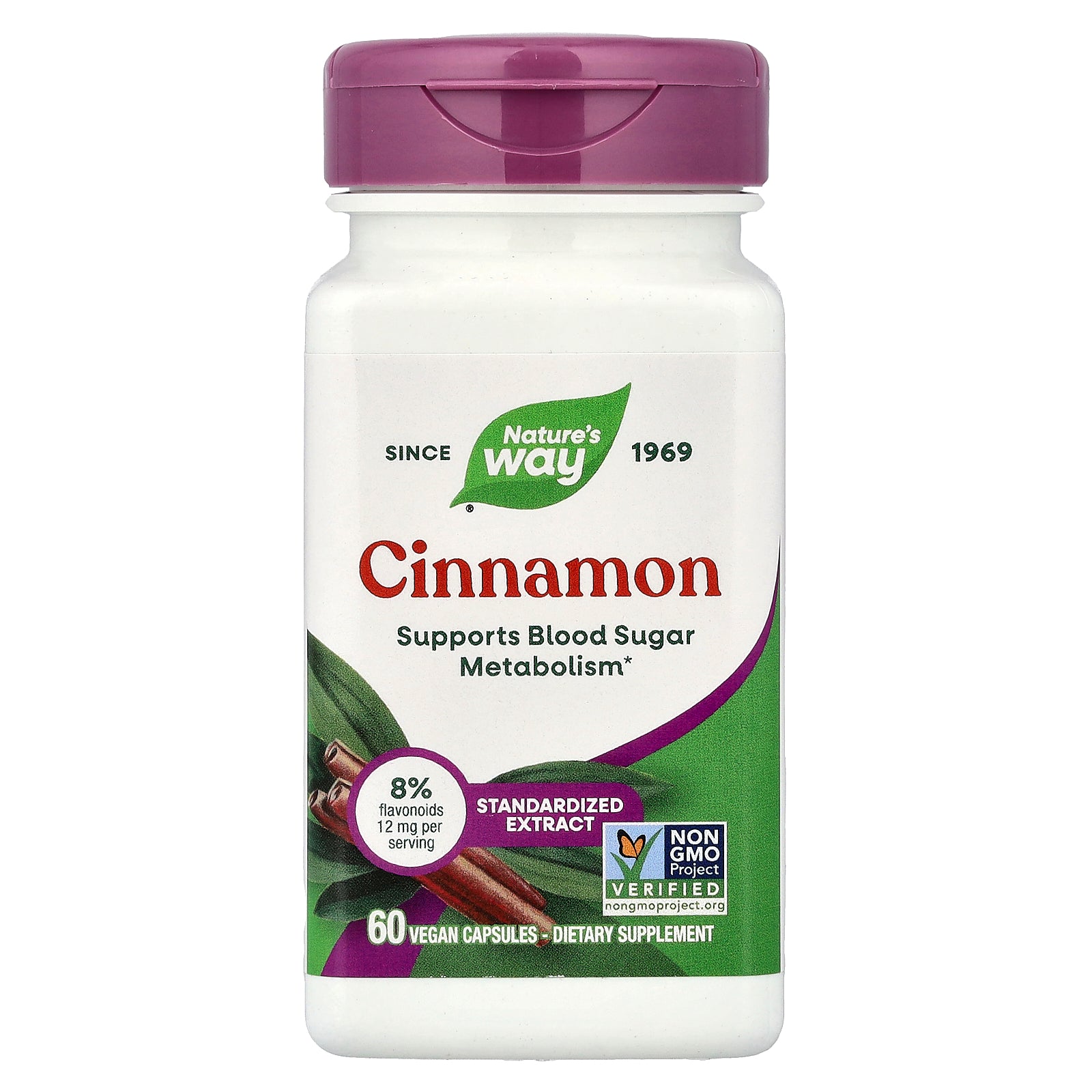 Nature's Way, Cinnamon, 60 Vegan Capsules