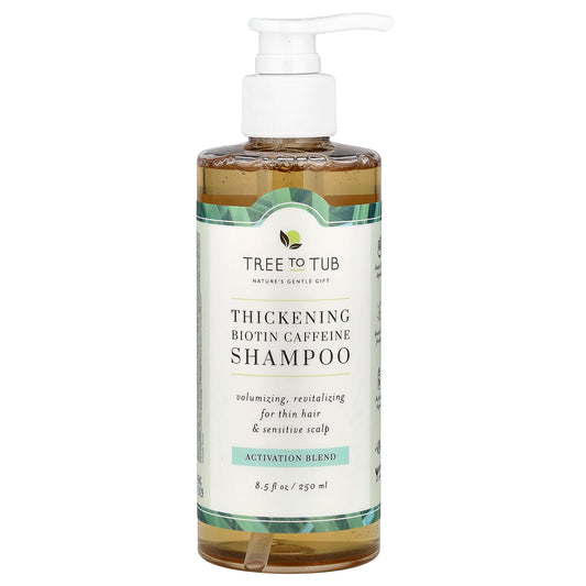 Tree To Tub, Thickening Biotin Caffeine Shampoo, Activation Blend , 8.5 fl oz (250 ml)