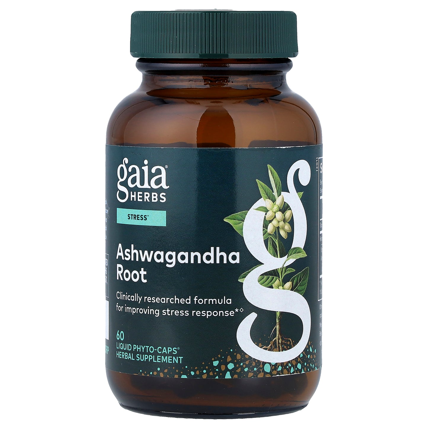 Gaia Herbs, Ashwagandha Root, 60 Liquid Phyto-Caps®