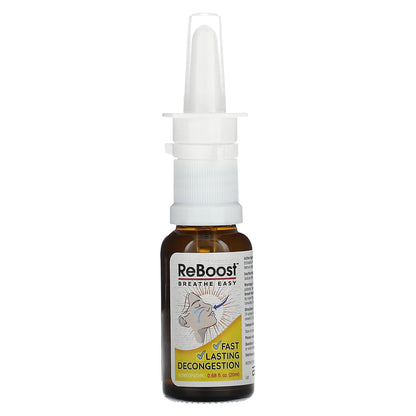 MediNatura, T-Relief, ReBoost, Breathe Easy, Decongestion Spray, 0.68 fl oz (20 ml)