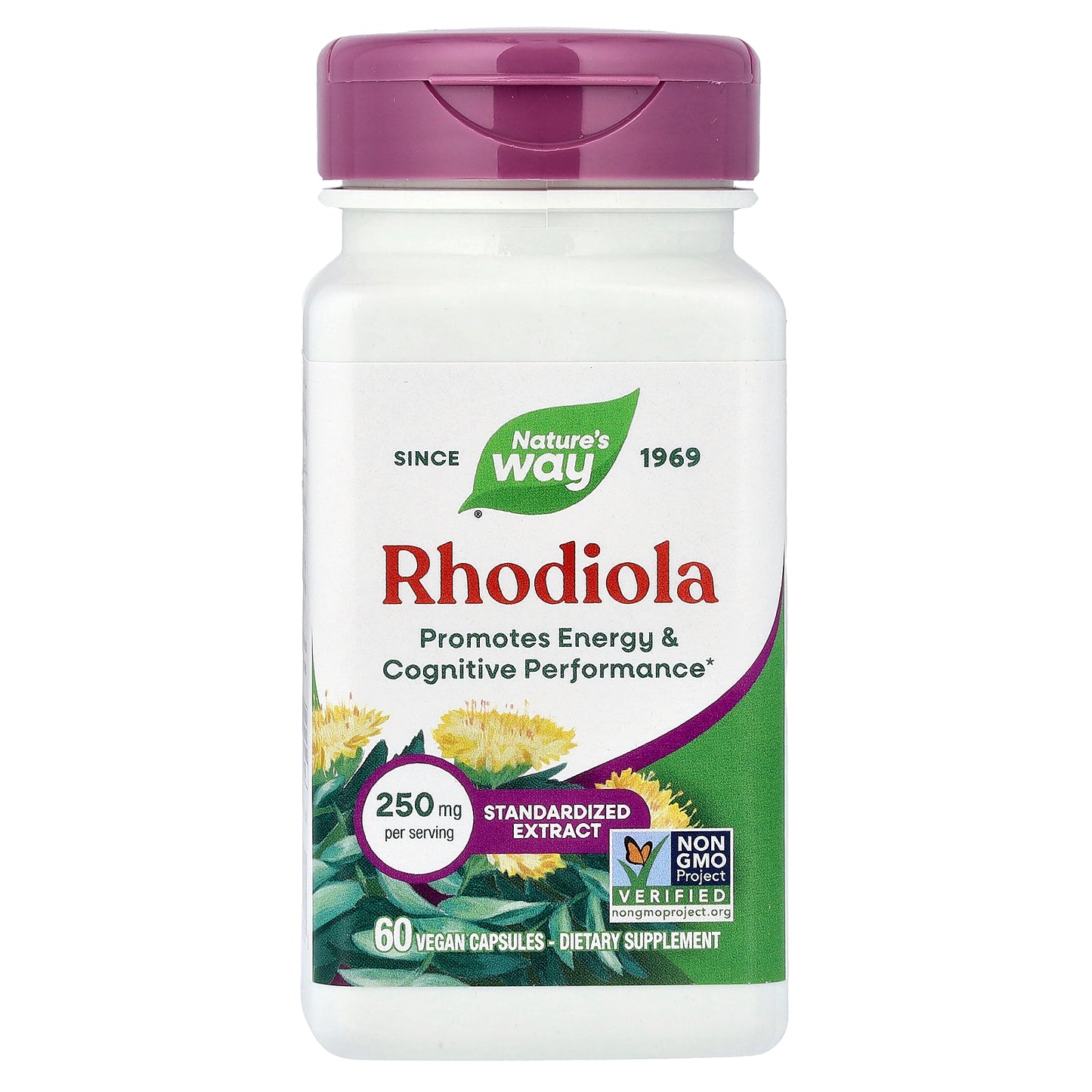 Nature's Way, Rhodiola, 250 mg, 60 Vegan Capsules