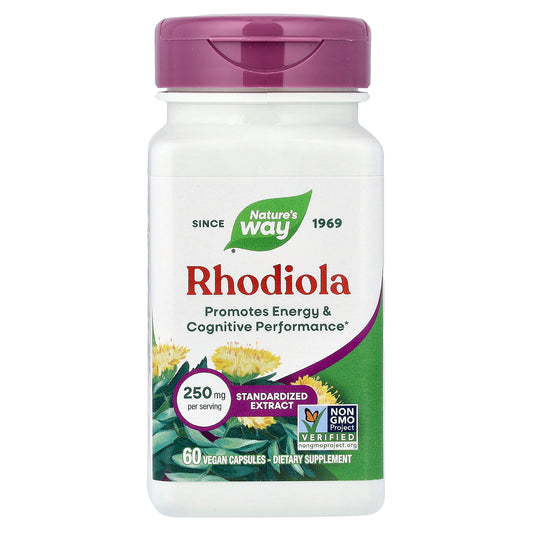 Nature's Way, Rhodiola, 250 mg, 60 Vegan Capsules