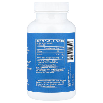 BodyBio, PC, Liposomal Phospholipid Complex, 100 Softgels (650 mg per Softgel)