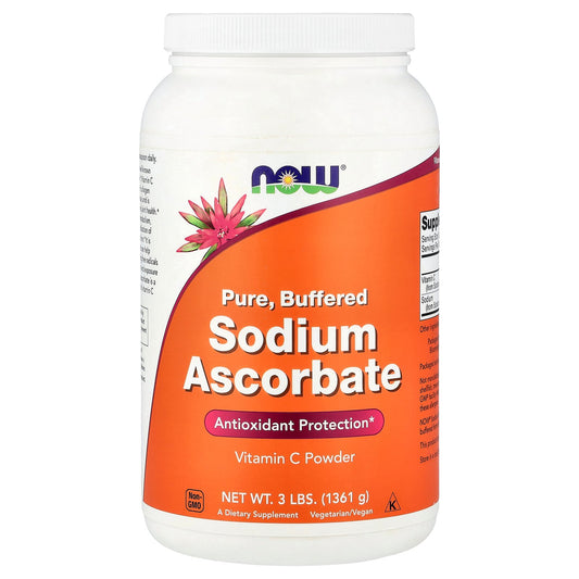 NOW Foods, Sodium Ascorbate Powder, 3 lbs (1361 g)