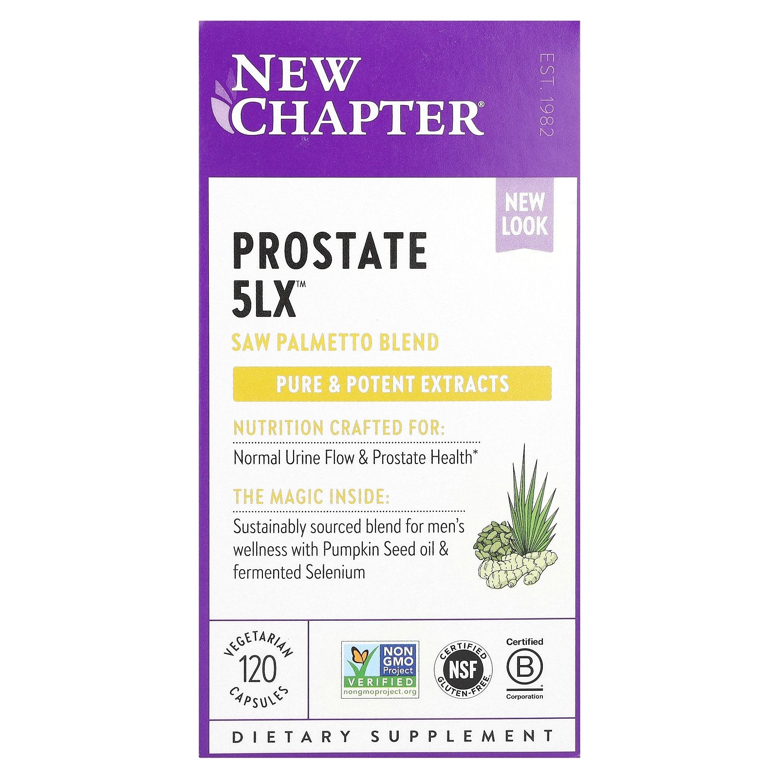 New Chapter, Prostate 5LX, 120 Vegetarian Capsules