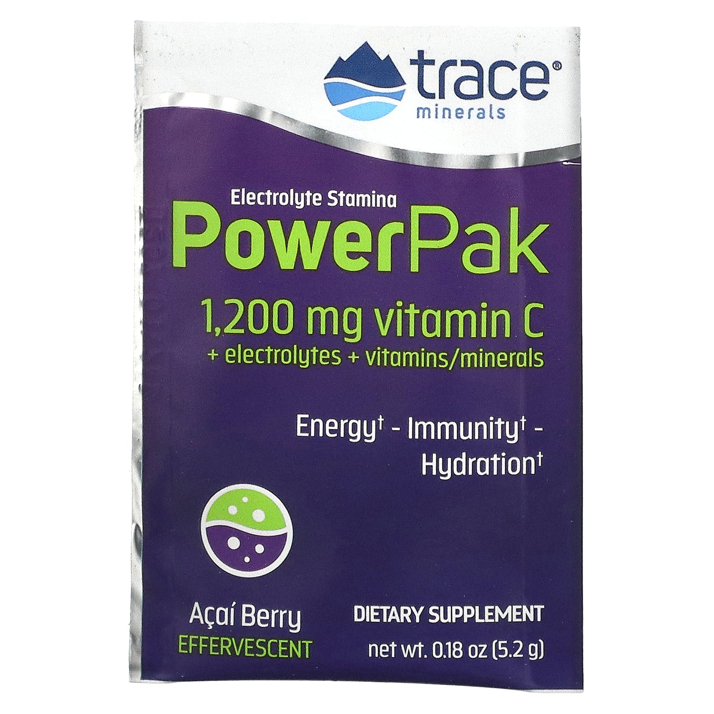 Trace, Power Pak, Acai Berry, 30 Stick Packets, 0.22 oz (6.1 g) Each