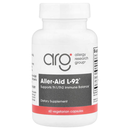 Allergy Research Group, Aller-Aid L-92® , 60 Vegetarian Capsules