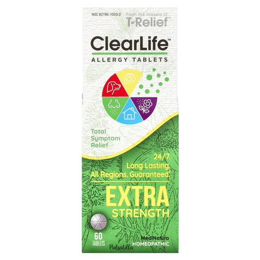 MediNatura, ClearLife™ Allergy Tablets, Extra Strength, 60 Tablets