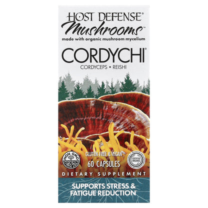 Host Defense, Mushrooms™, Cordychi®, 60 Capsules