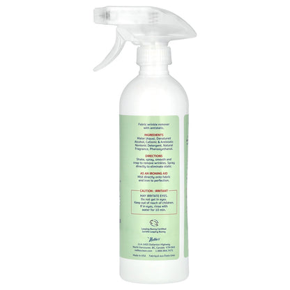Nellie's, Wrinkle-B-Gone with Antistatic, Lemongrass, 16 fl oz (474 ml)