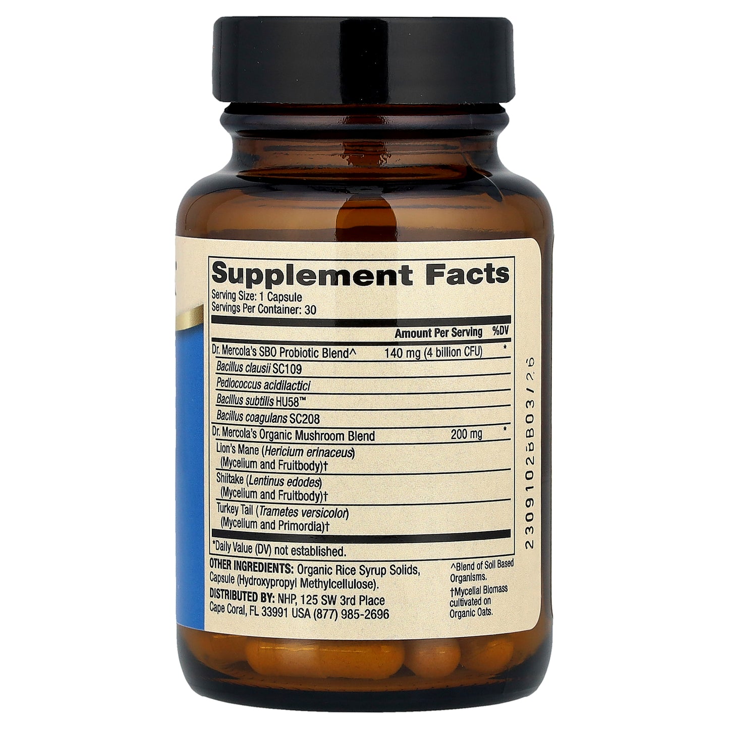 Dr. Mercola, Complete Probiotics, SBO , 4 Billion CFU, 30 Capsules