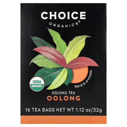 Choice Organics, Oolong Tea, Oolong, 16 Tea Bags, 1.12 oz (32 g)