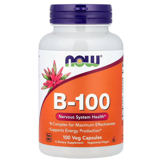 NOW Foods, B-100, 100 Veg Capsules