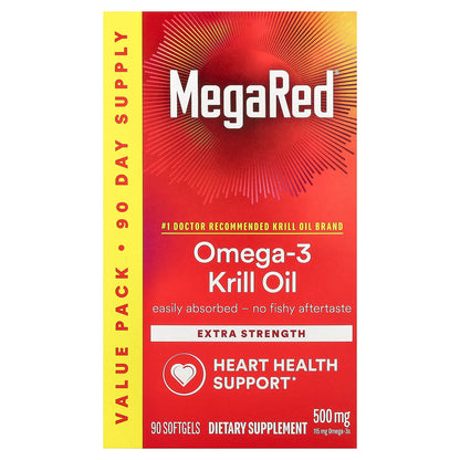 Schiff, MegaRed®, Omega-3 Krill Oil, 500 mg, 90 Softgels