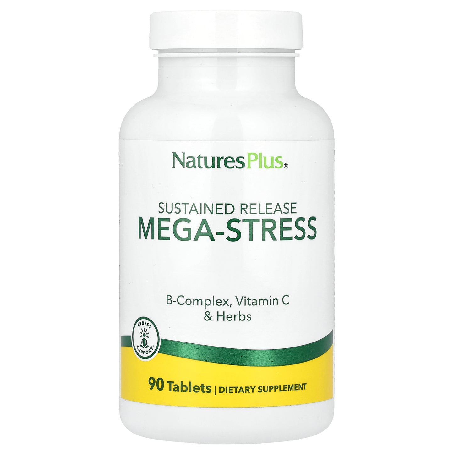 NaturesPlus, Sustained Release Mega-Stress, 90 Tablets