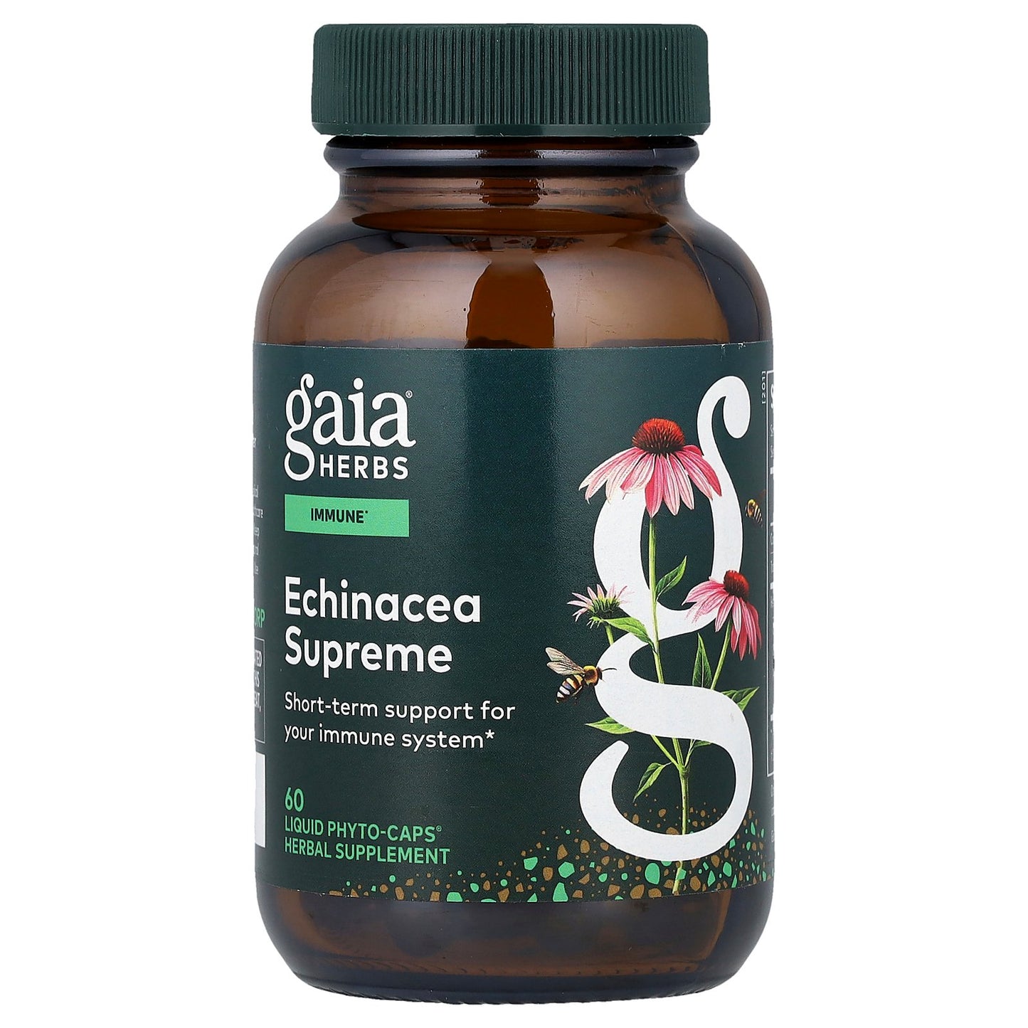 Gaia Herbs, Echinacea Supreme, 60 Liquid Phyto-Caps®