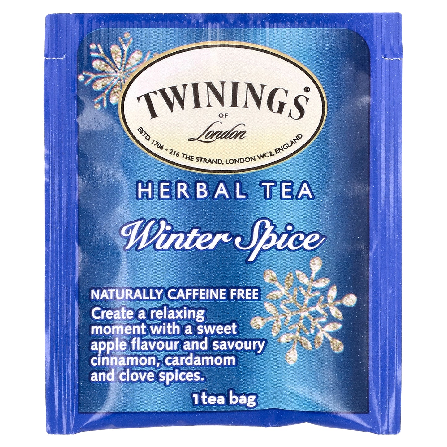 Twinings, Herbal Tea, Winter Spice, Caffeine Free, 20 Tea Bags, 1.41 oz (40 g)