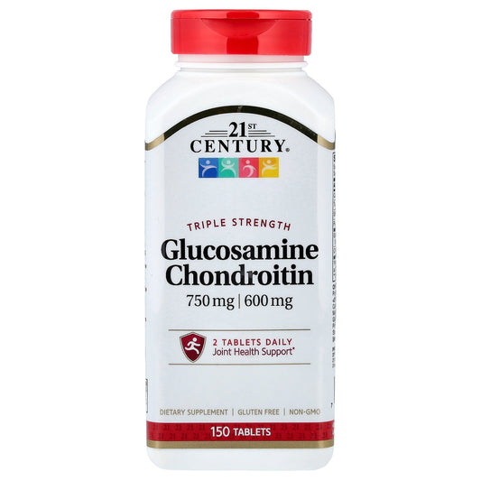 21st Century, Glucosamine Chondroitin, Triple Strength, 150 Tablets