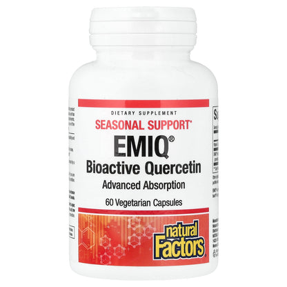 Natural Factors, EMIQ®, Bioactive Quercetin, 60 Vegetarian Capsules