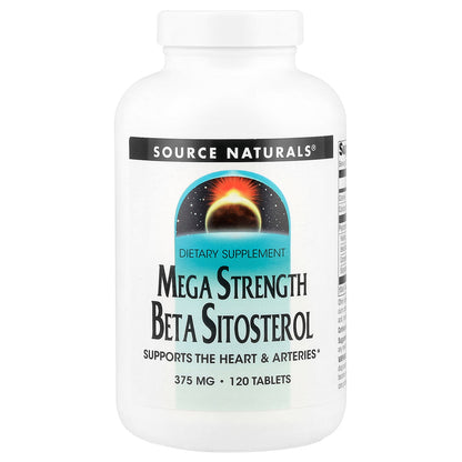 Source Naturals, Mega Strength Beta Sitosterol, 375 mg, 120 Tablets