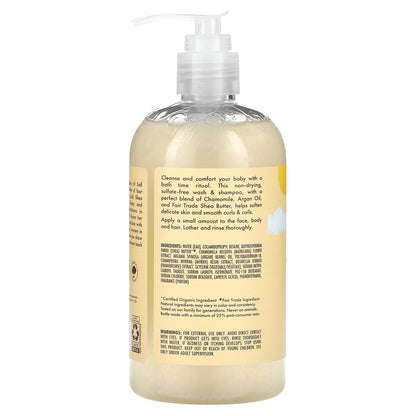 SheaMoisture, Baby Wash & Shampoo, Raw Shea, Chamomile & Argan Oil, 13 fl oz (384 ml)