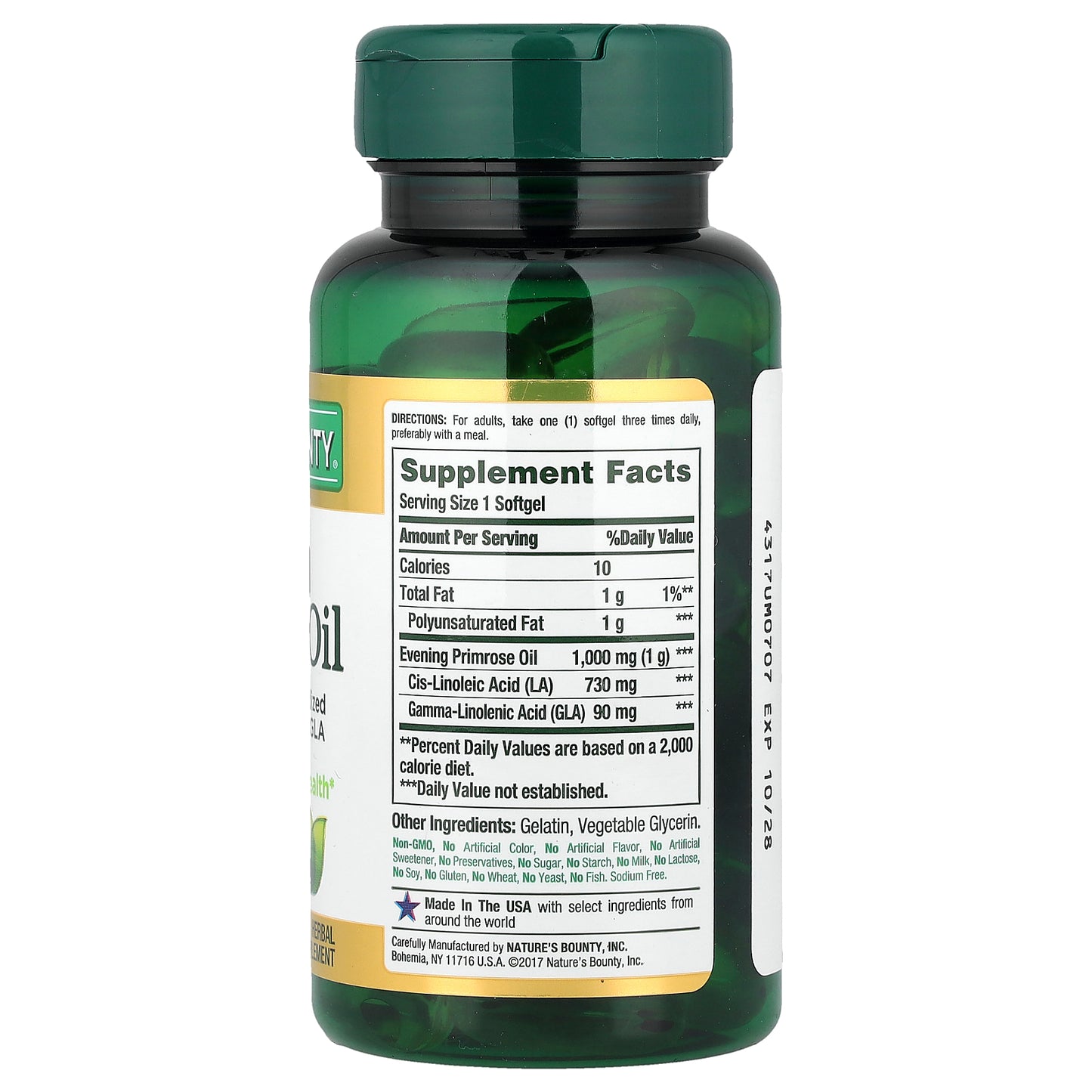 Nature's Bounty, Evening Primrose Oil, 60 Rapid Release Softgels