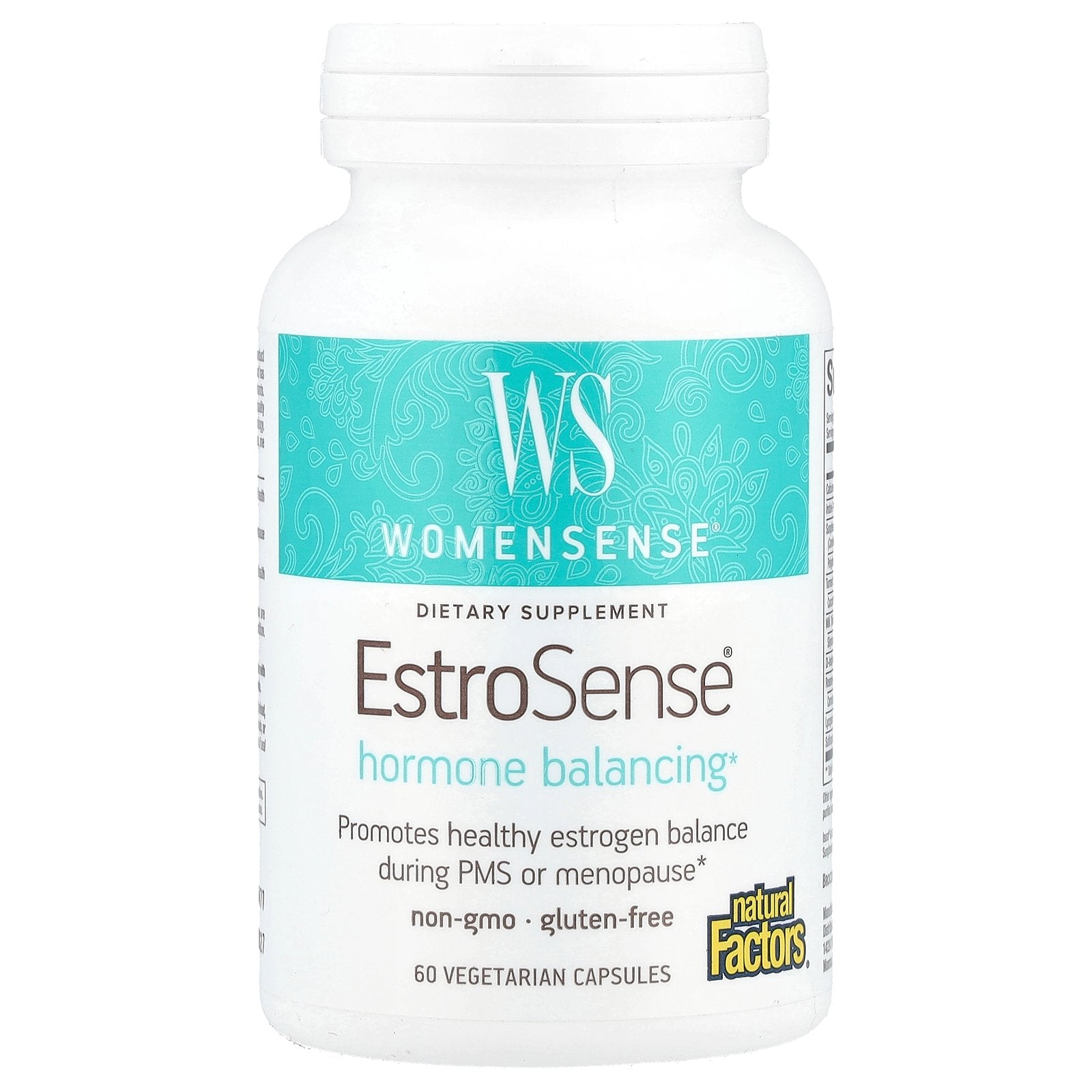 Natural Factors, WomenSense®, EstroSense®, Hormone Balancing, 60 Vegetarian Capsules