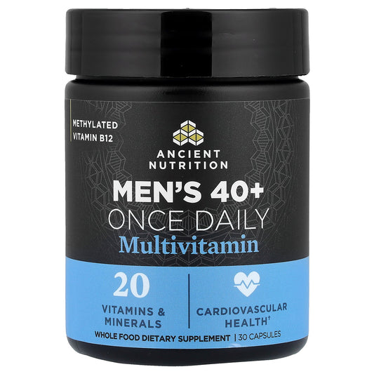Ancient Nutrition, Men's 40+ Once Daily Multivitamin, 30 Capsules