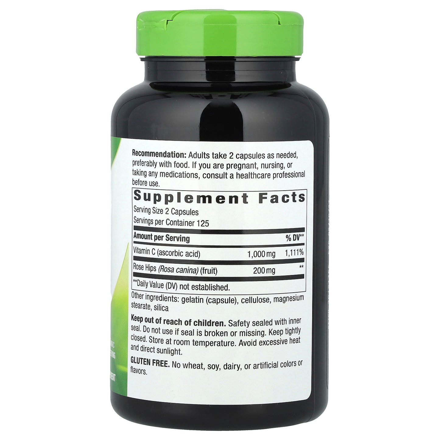 Nature's Way, Vitamin C with Rose Hips, 250 Capsules