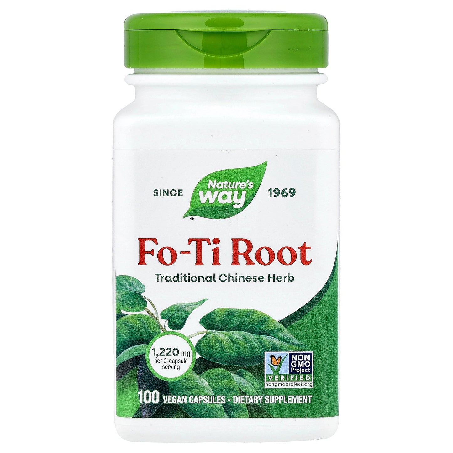 Nature's Way, Fo-Ti Root, 100 Vegan Capsules (610 mg per Capsule)