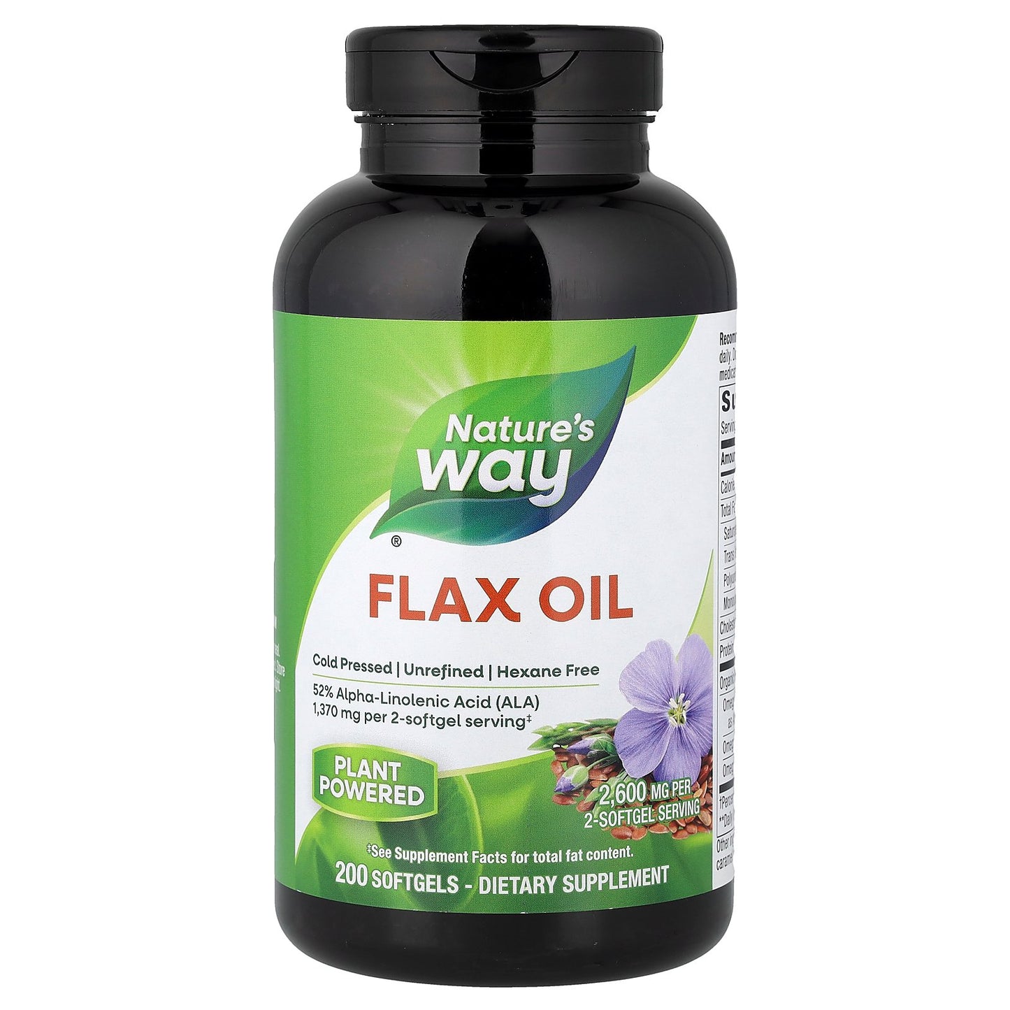 Nature's Way, Flax Oil, 200 Softgels
