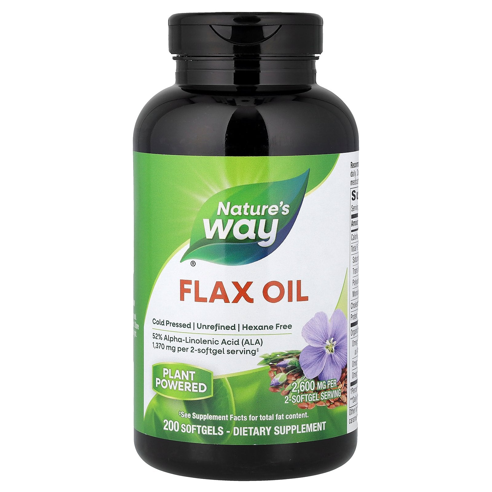 Nature's Way, Flax Oil, 200 Softgels