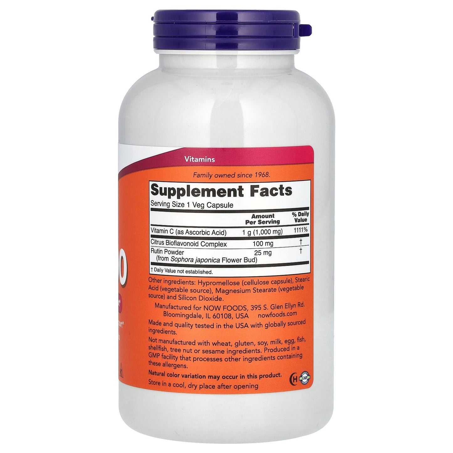 NOW Foods, C-1000 with Bioflavonoids, 250 Veg Capsules