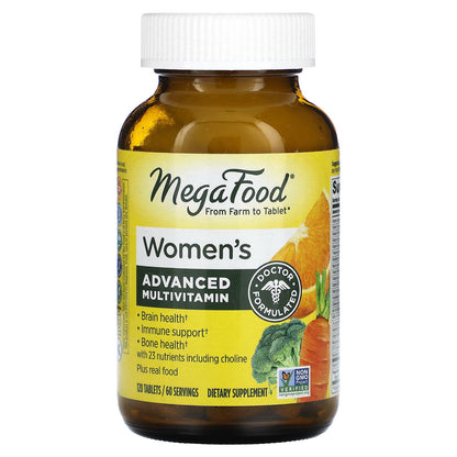 MegaFood, Women's Advanced Multivitamin, 120 Tablets