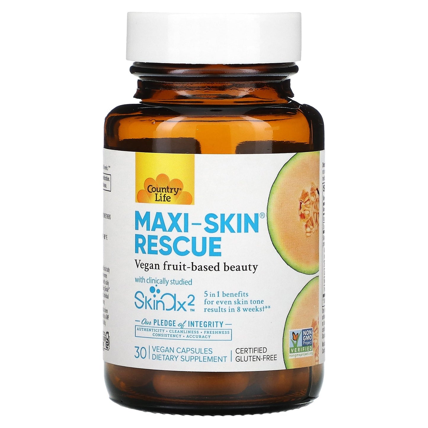 Country Life, Maxi-Skin Rescue, 30 Vegan Capsules